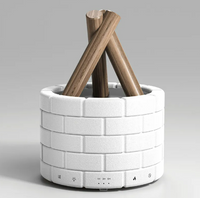 Flame Effect Humidifier and Aroma Diffuser with USB Operation