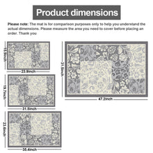 Floral Pattern Non Slip Mildew Resistant Shower Mat Quick Drying