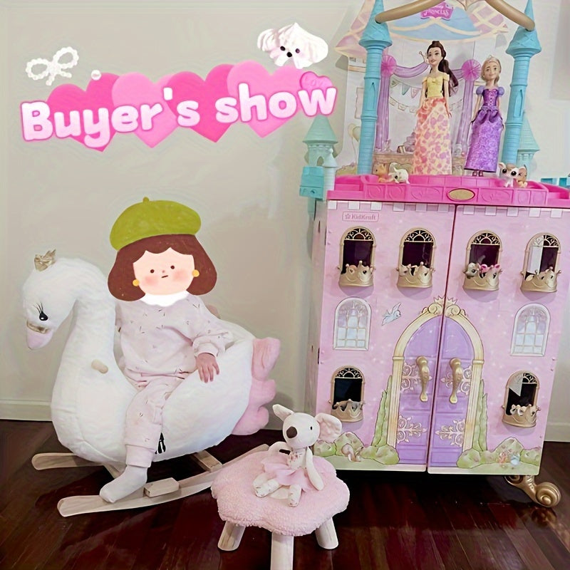 Swan Rocking Horse For Baby Use Home Outdoor Toy Gift