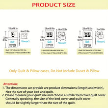 Flower Design Quilt Set Hypoallergenic Breathable All Seasons Lightweight Bedding