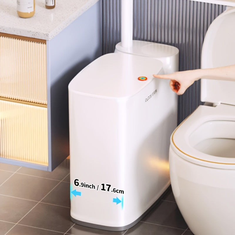 JOYBOS 2-In-1 Trash Can With Toilet Brush And Brush Head