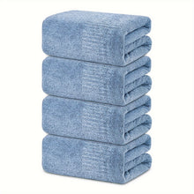 Bamboo Fiber Bath Towel Set 4 Pack Premium Soft Absorbent
