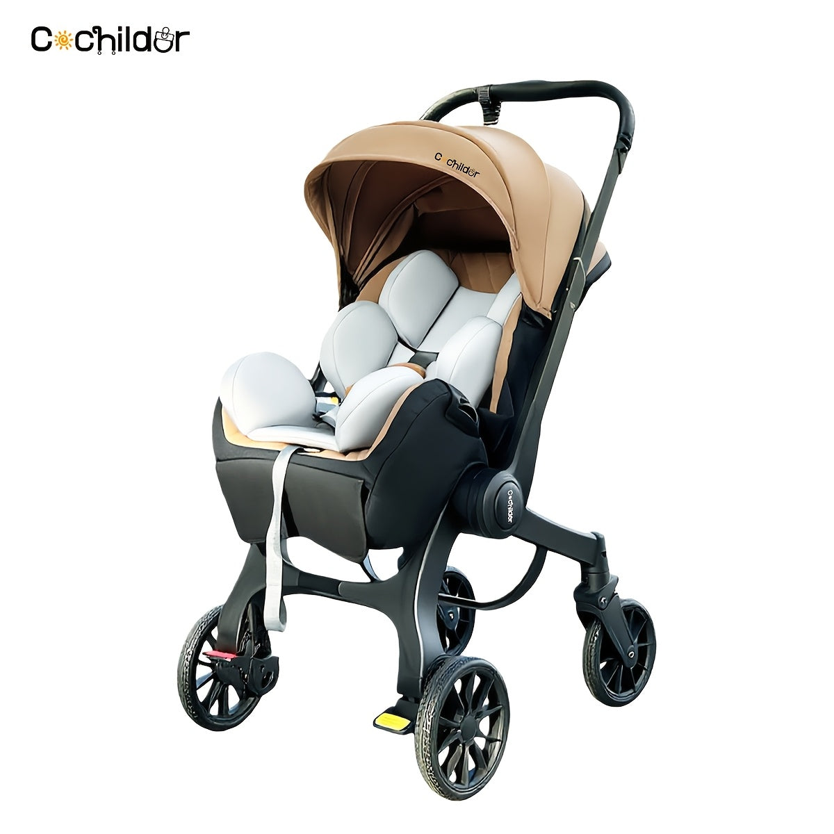 Cochildor Reversible Foldable Baby Stroller Sunshade Safety Belt
