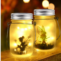 Waterproof Solar Mason Jar Garden Lights for Hanging or Lawn Use