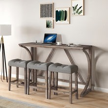 MIKIBAMA 4-Piece Industrial Style Bar Table and Chair Set