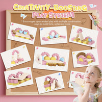 Rengue 23Pcs Modular Kids Play Couches Convertible Foam Nugget Sofa
