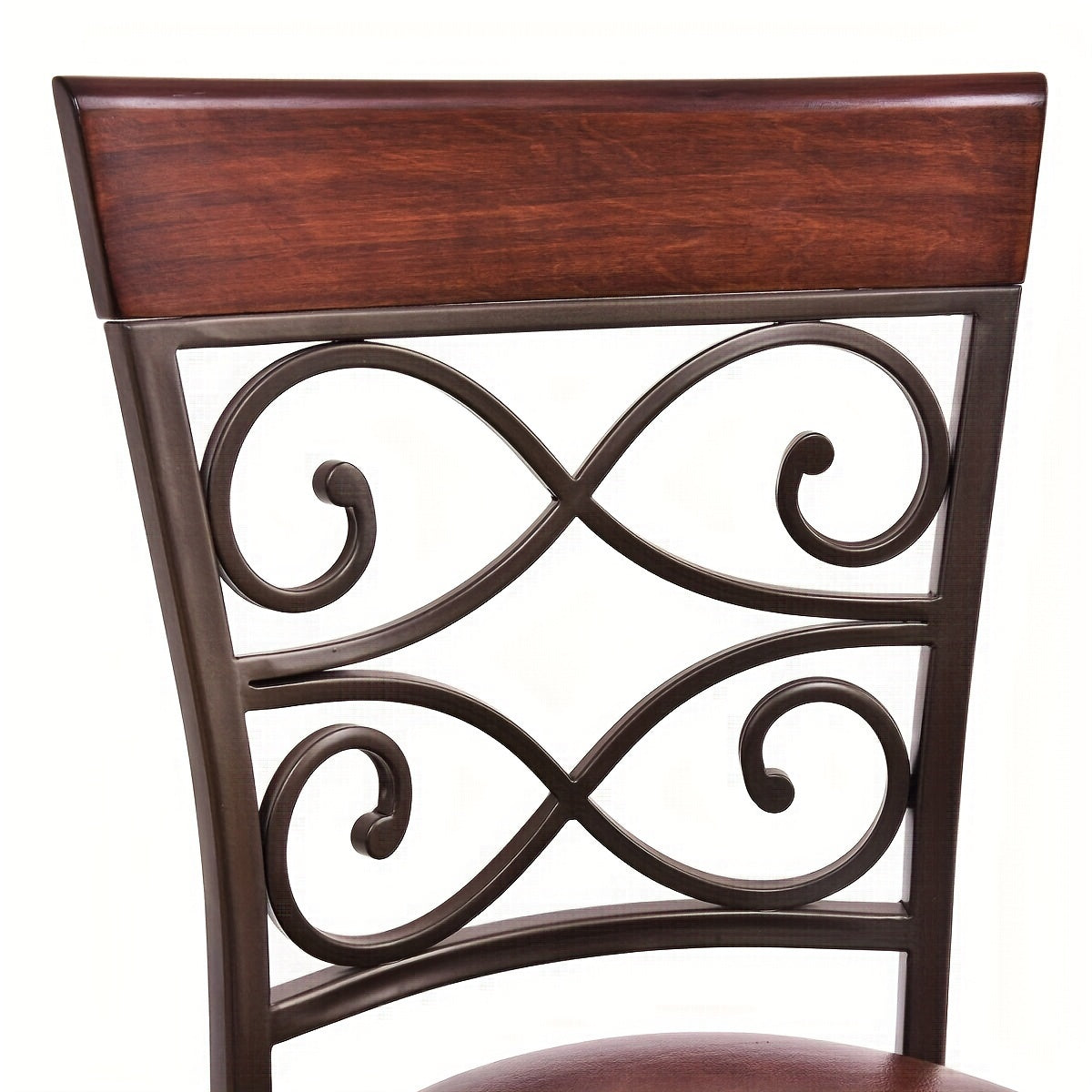 Costway Vintage Swivel Bar Stools Set With Padding