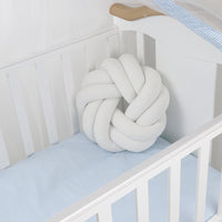 Handmade Woven Round Knot Lumbar Pillow Decorative Cushion