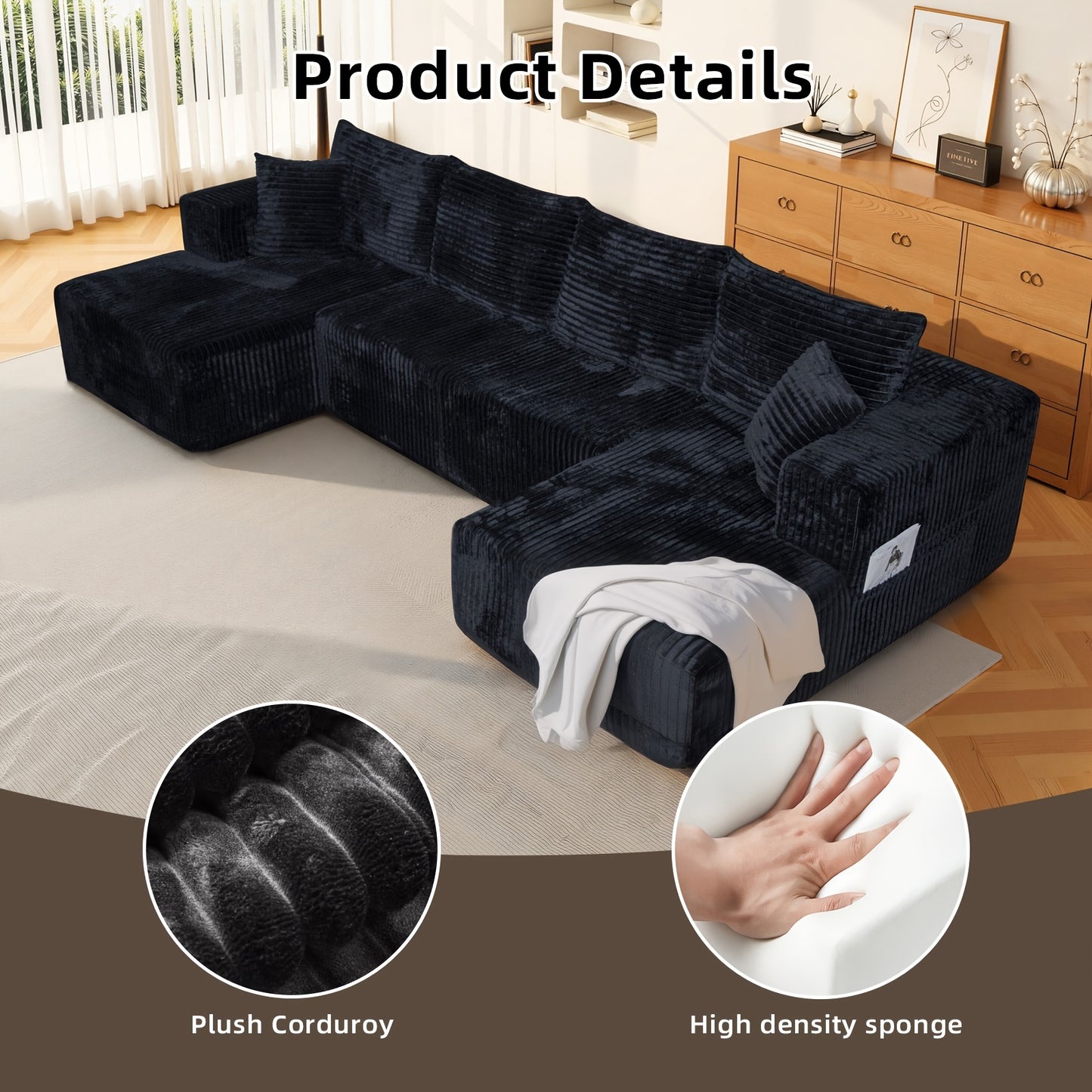 Cloud Shaped Frameless Beanbag Sofa For Living Room Lounge