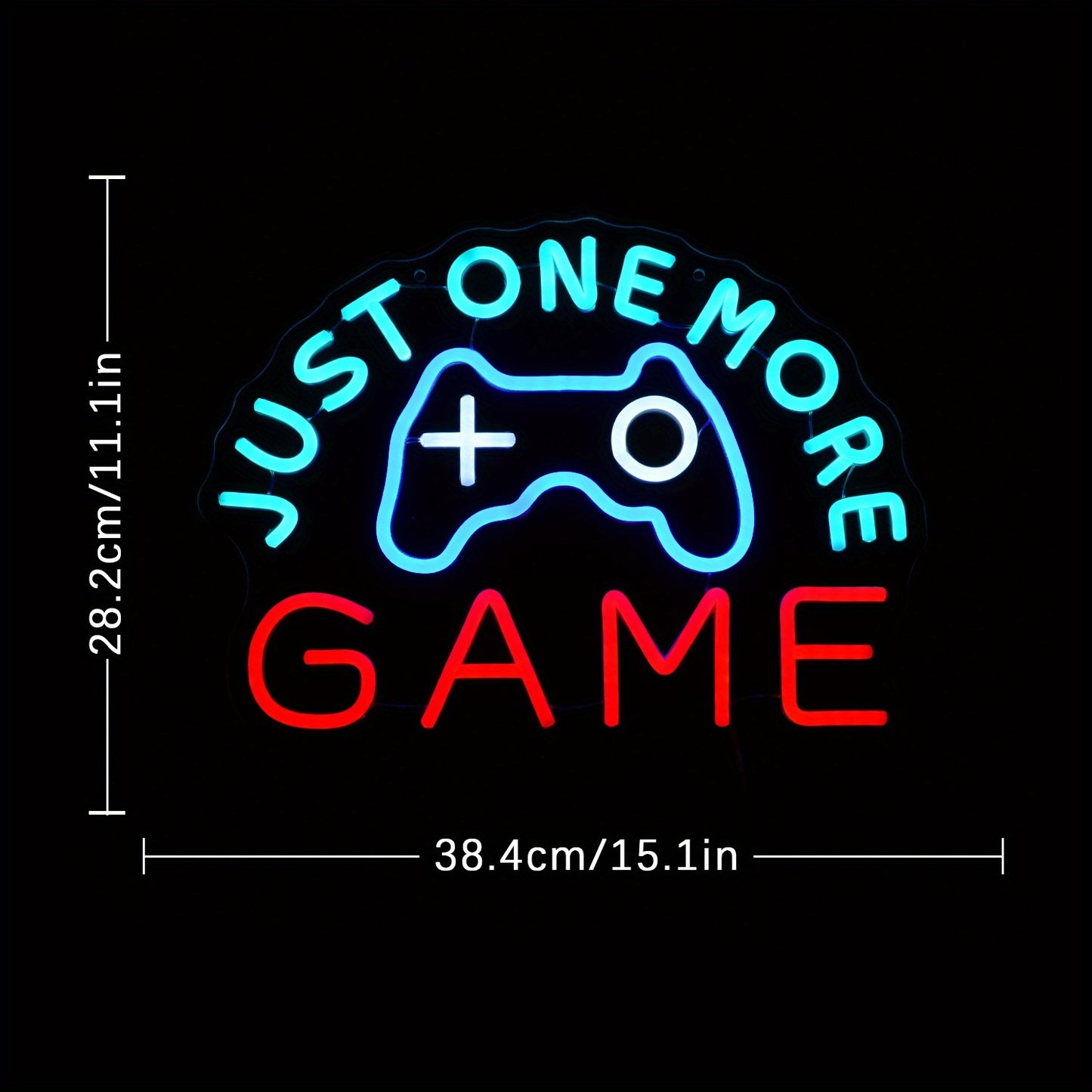Just One More Game Neon Sign RGB LED Wall Lighting