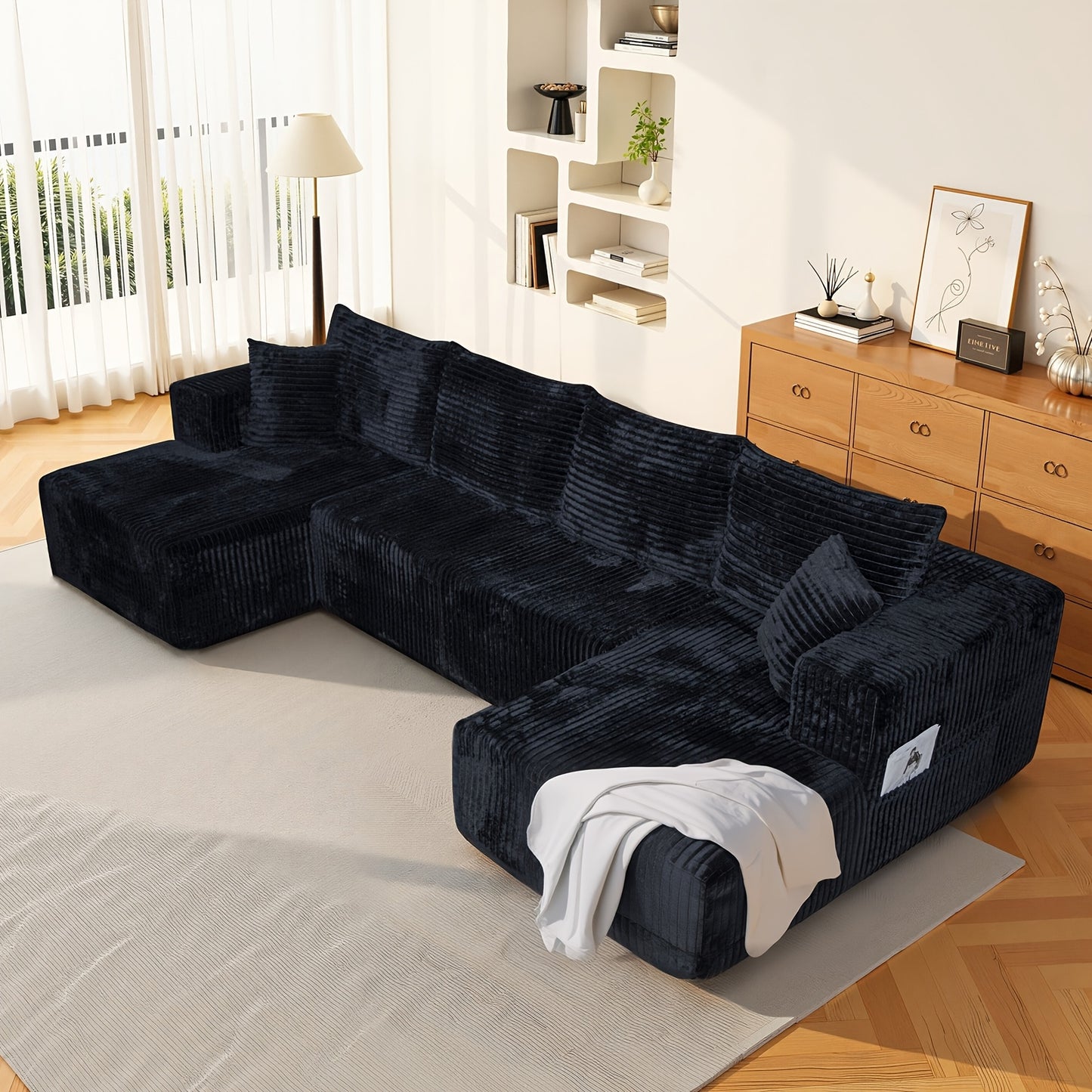 Cloud Shaped Frameless Beanbag Sofa For Living Room Lounge