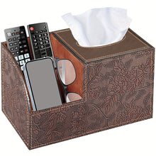 MILITWO Multifunctional PU Leather Napkin Box And Remote Holder