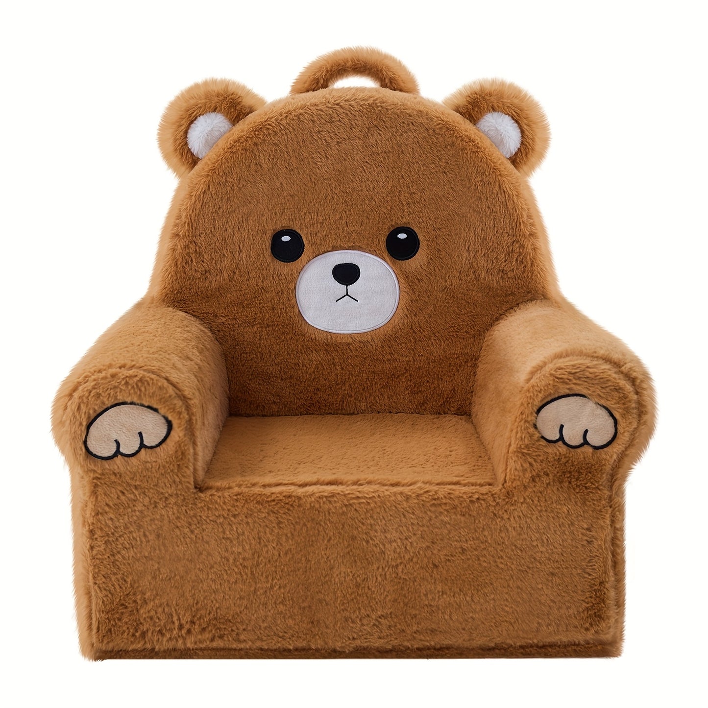MOONBEEKI Memory Foam Kids Armchair Bear Shape With Manual Recline For Toddlers
