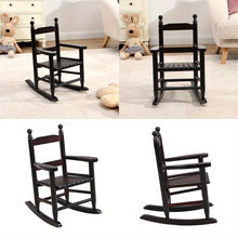 GINOST Rocking Oak Chair Indoor Outdoor Kids Durable