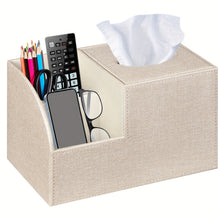 MILITWO Multifunctional PU Leather Napkin Box And Remote Holder