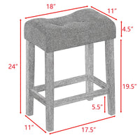 MIKIBAMA 4-Piece Industrial Style Bar Table and Chair Set