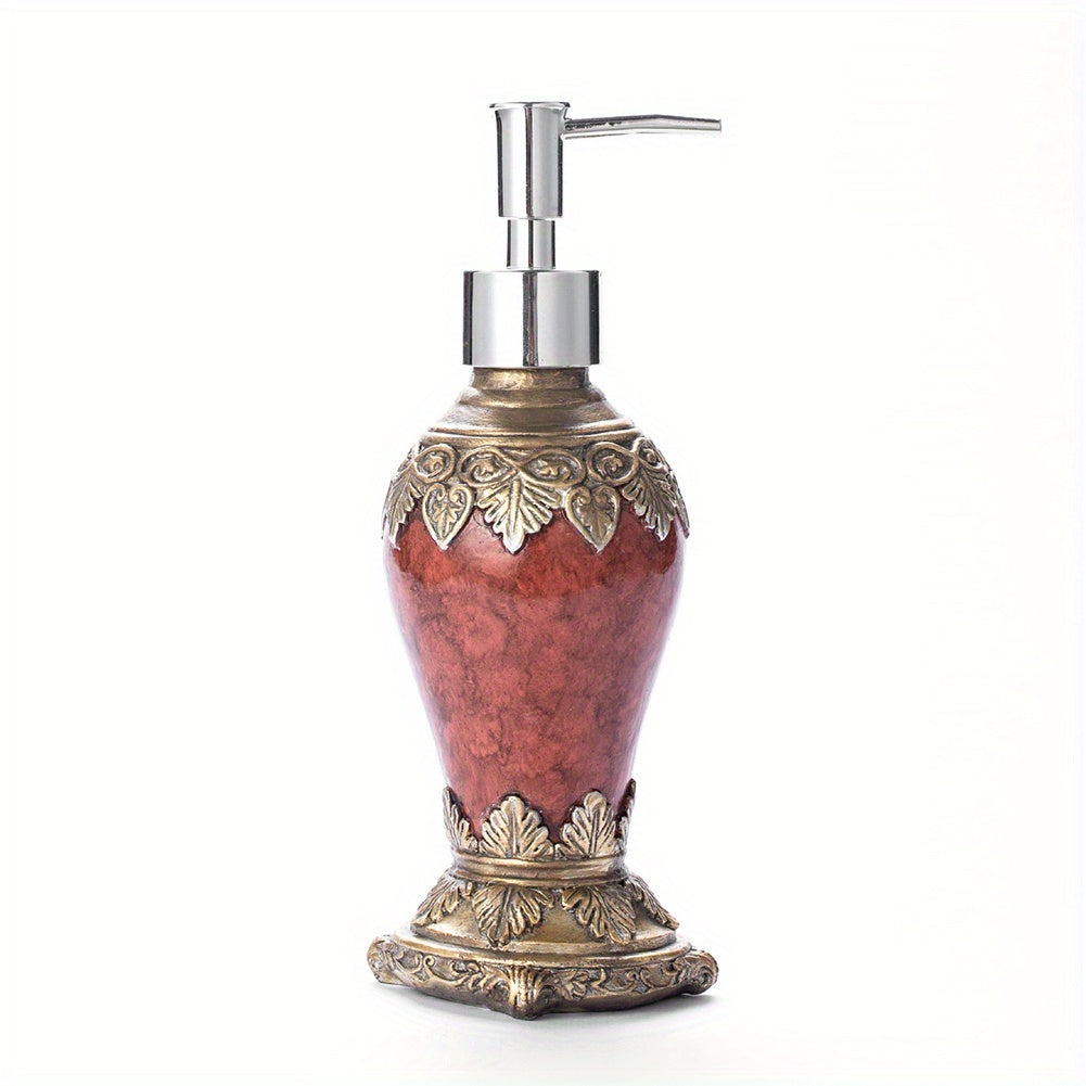 Retro Agate Bottles Dispenser With Rustproof Pump For Oils