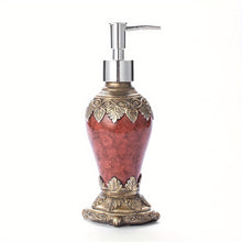 Retro Agate Bottles Dispenser With Rustproof Pump For Oils