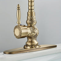 YAGATAP Antique Brass Centerset Vessel Faucet Deck Plate