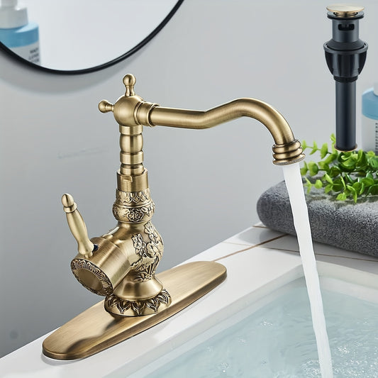 YAGATAP Antique Brass Centerset Vessel Faucet Deck Plate