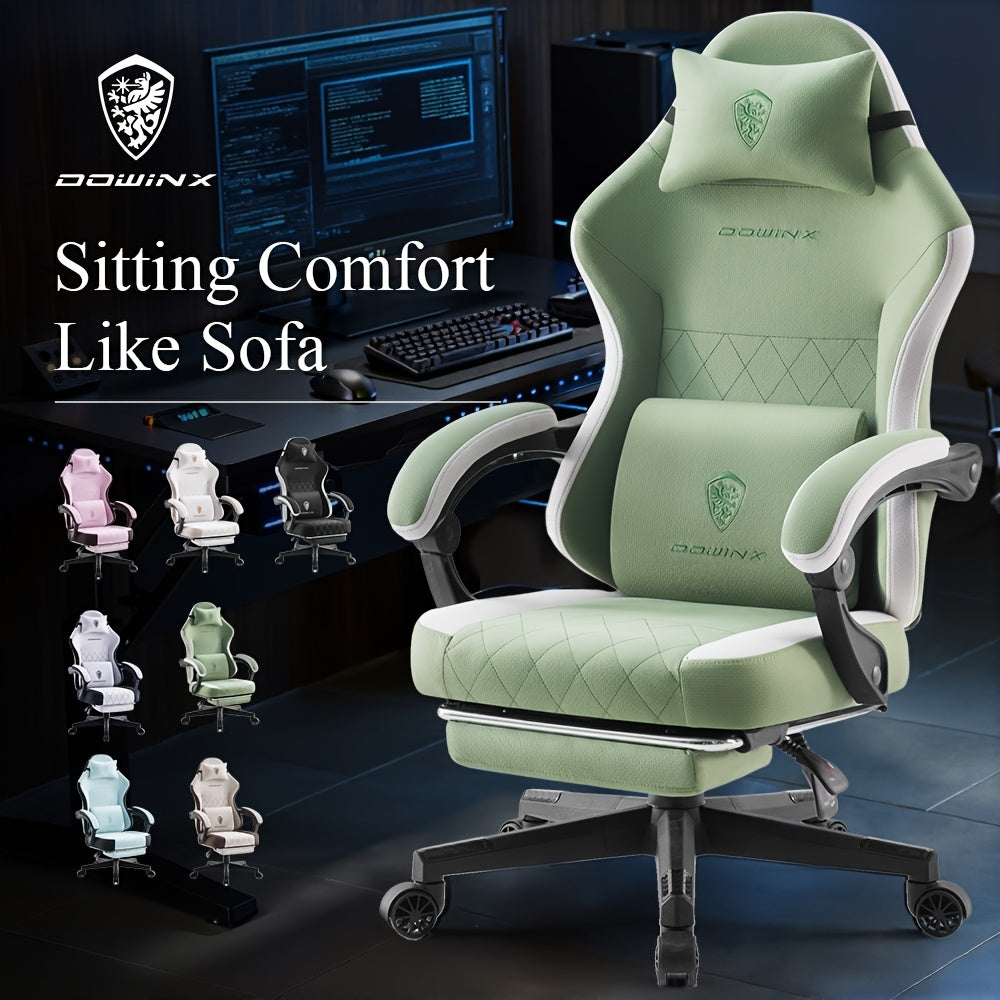 Gaming Chair With Breathable Fabric And 300 Lbs Weight Capacity