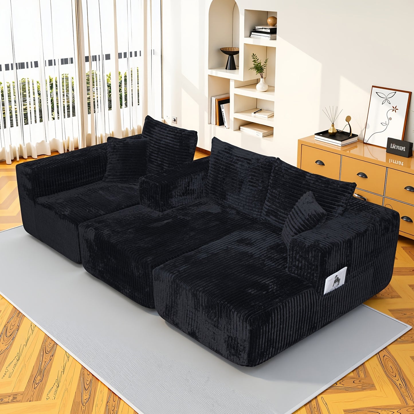 Cloud Shaped Frameless Beanbag Sofa For Living Room Lounge