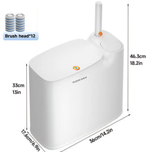 JOYBOS 2-In-1 Trash Can With Toilet Brush And Brush Head