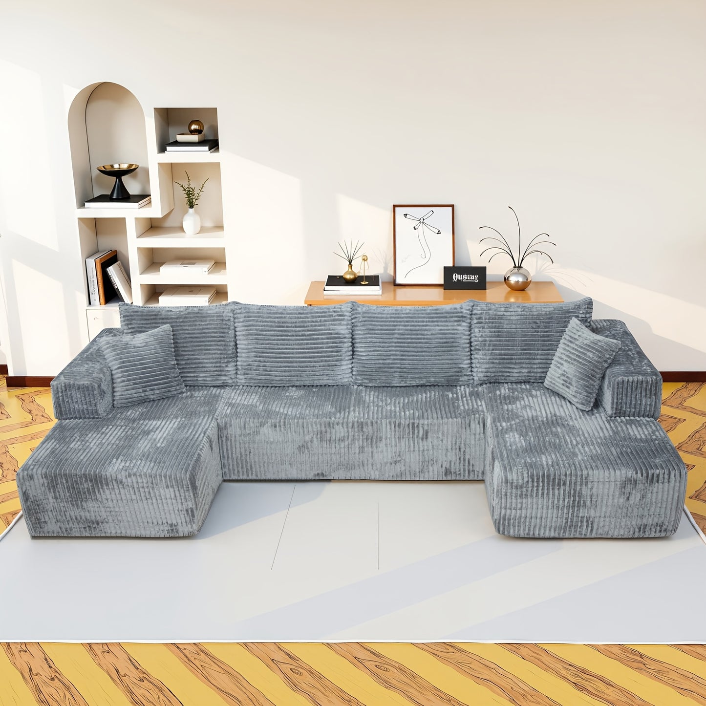 Cloud Shaped Frameless Beanbag Sofa For Living Room Lounge