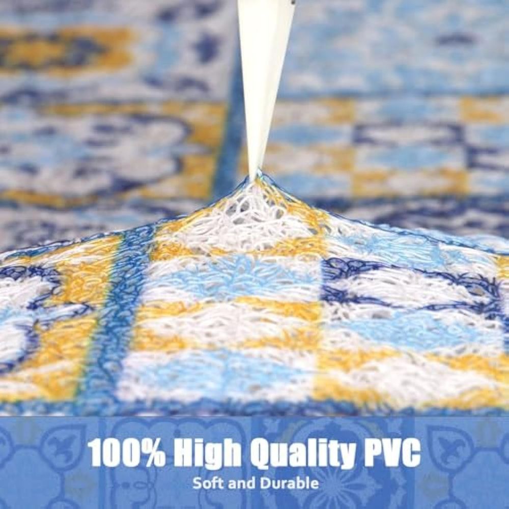 Daisy Pattern Shower Mat Anti Slip PVC Bath Rug Indoor