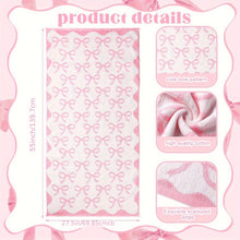 OUTUS Coquette Bow Bath Towels Set Of 2 100 Percent Cotton Absorbent