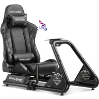 GTRACING Racing Simulator Cockpit with Seats and Alloy Steel Frame