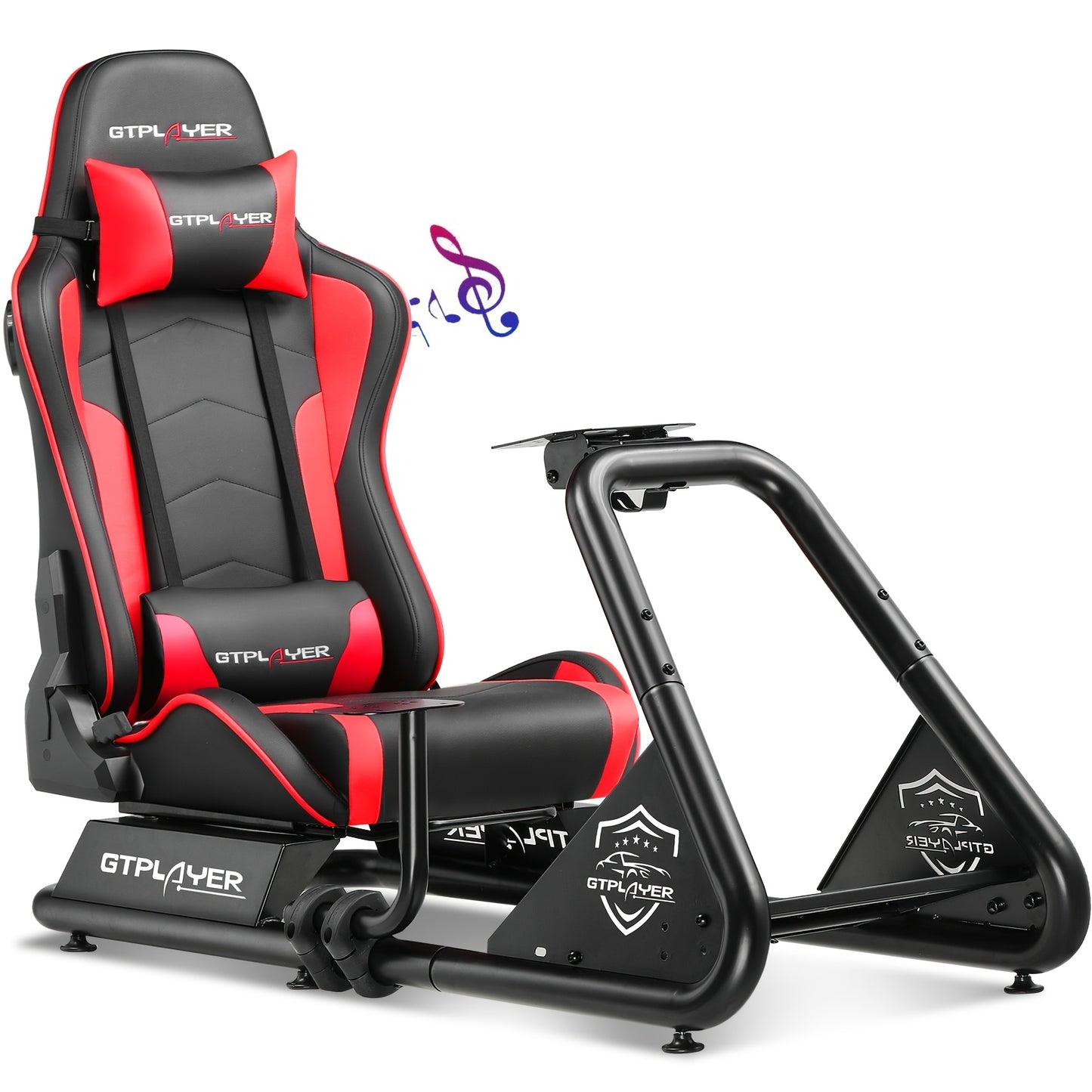 GTRACING Racing Simulator Cockpit with Seats and Alloy Steel Frame