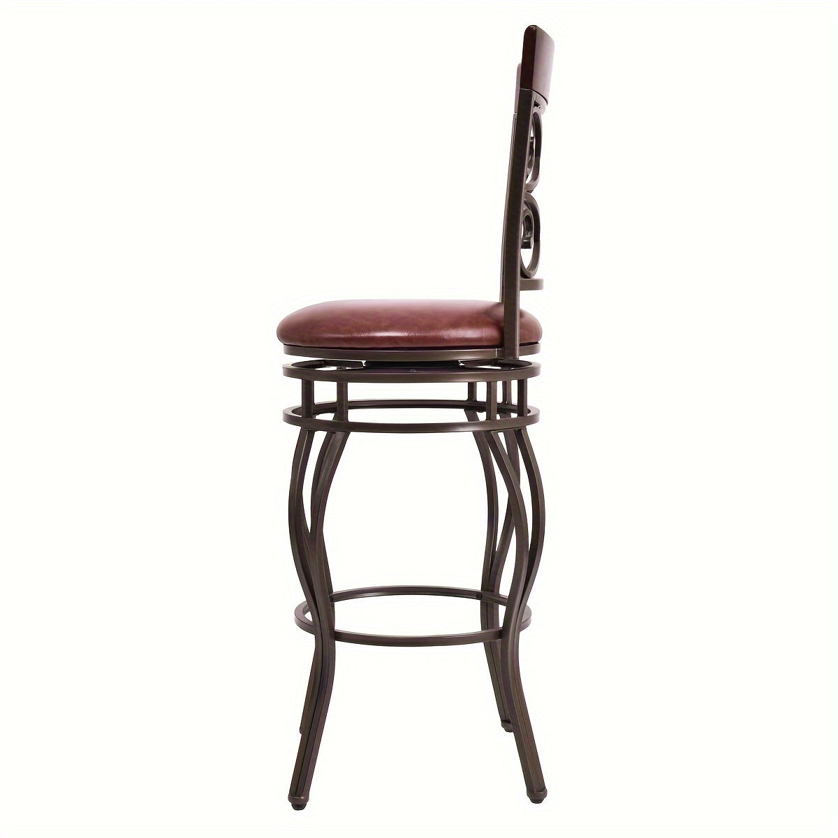 Costway Vintage Swivel Bar Stools Set With Padding