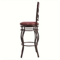 Costway Vintage Swivel Bar Stools Set With Padding