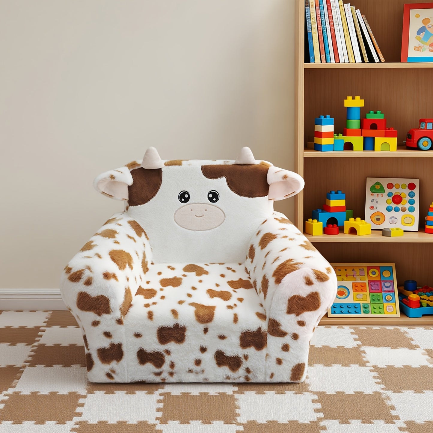 Kids Memory Foam Lounger Sofa With Machine Washable Cover