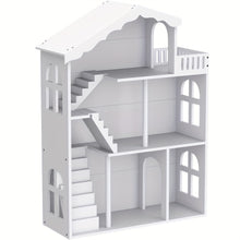 HILIROOM 3 Tier Freestanding Kids Bookshelf Dollhouse Storage