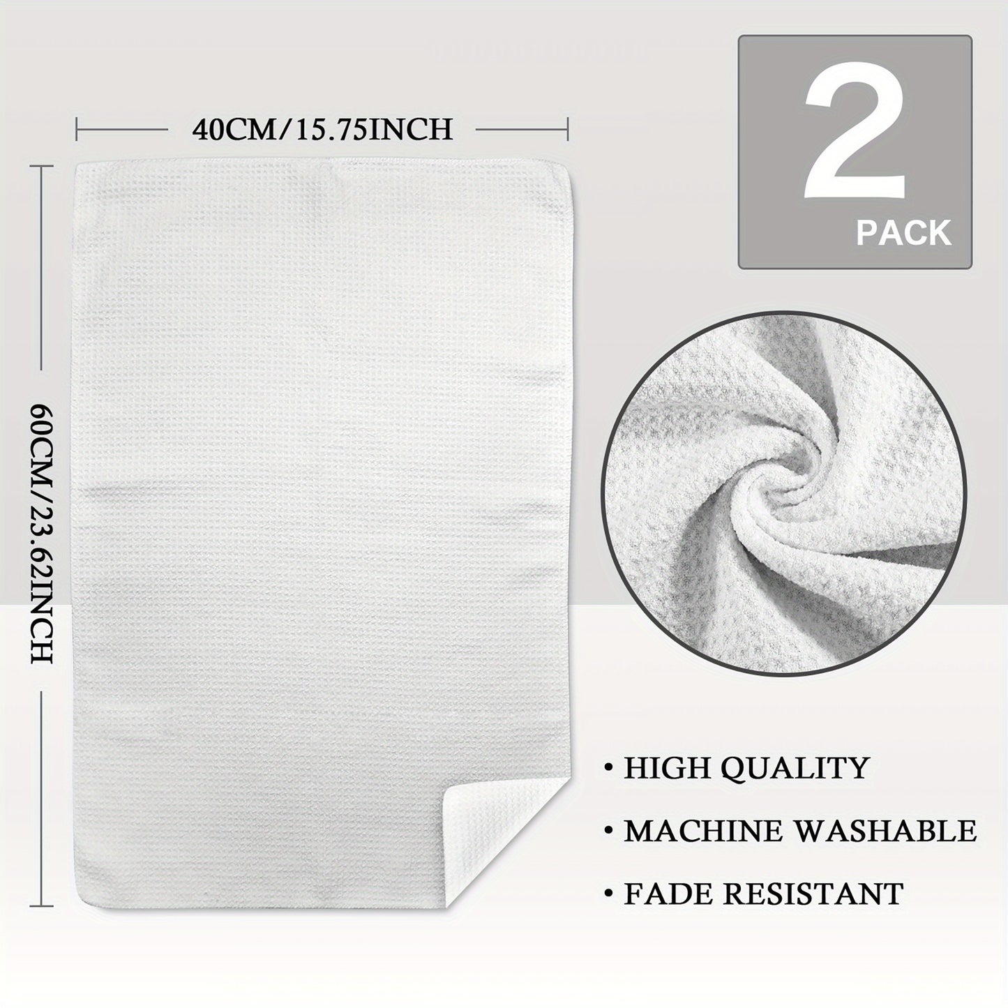 Two-Piece Luxury Peony Hand Towel Set Soft Quick-Dry Machine Washable