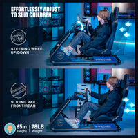 GTRACING Racing Simulator Cockpit with Seats and Alloy Steel Frame