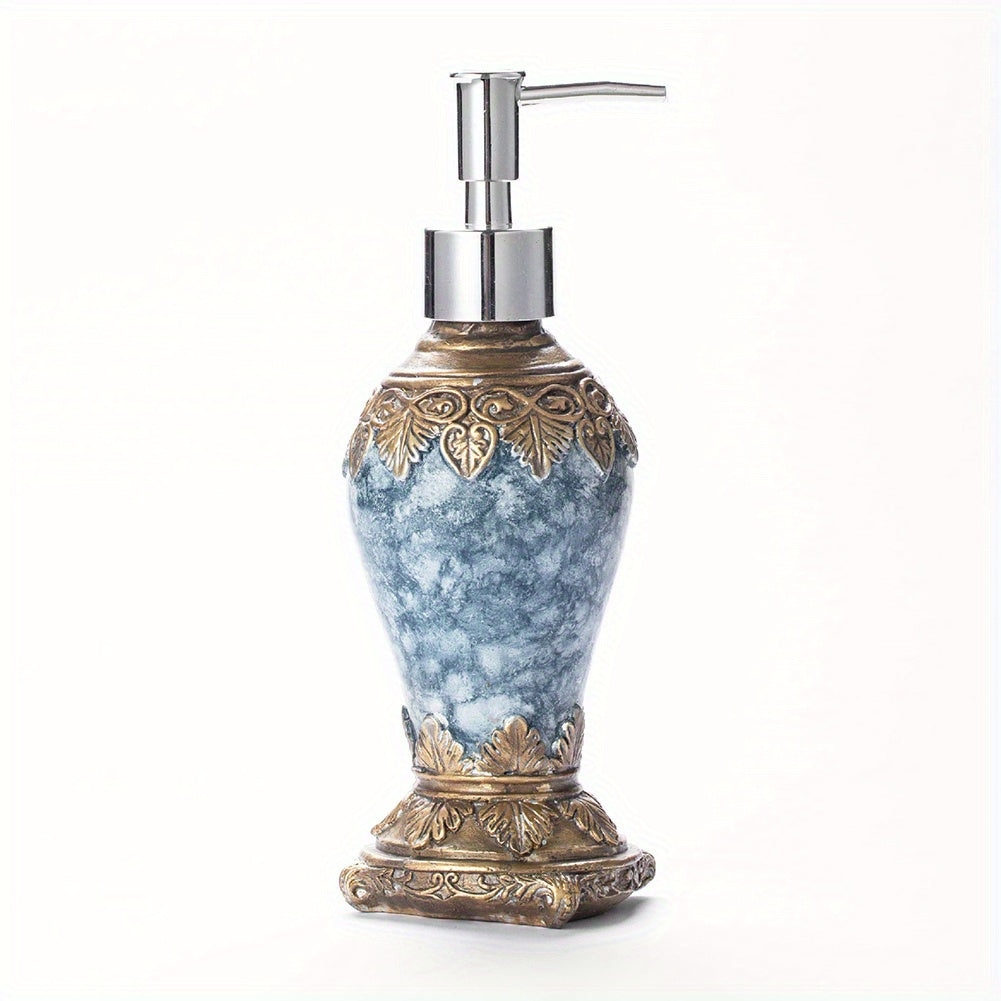 Retro Agate Bottles Dispenser With Rustproof Pump For Oils