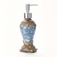 Retro Agate Bottles Dispenser With Rustproof Pump For Oils