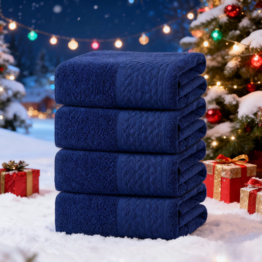 SEISSO 4-Pack Luxury Bath Towels Ultra Soft Quick Dry