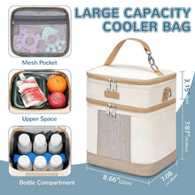 Insulated Breastmilk Cooler Bag For Six Bottles And Snacks
