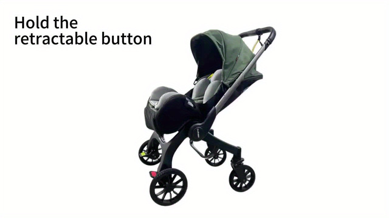 Cochildor Reversible Foldable Baby Stroller Sunshade Safety Belt