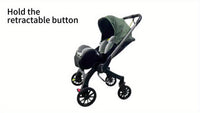 Cochildor Reversible Foldable Baby Stroller Sunshade Safety Belt