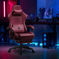 GTPLAYER Ergonomic Gaming Chair Swiveling Faux Leather with Speakers