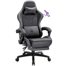 GTPLAYER Ergonomic Gaming Chair Swiveling Faux Leather with Speakers