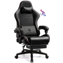 GTPLAYER Ergonomic Gaming Chair Swiveling Faux Leather with Speakers