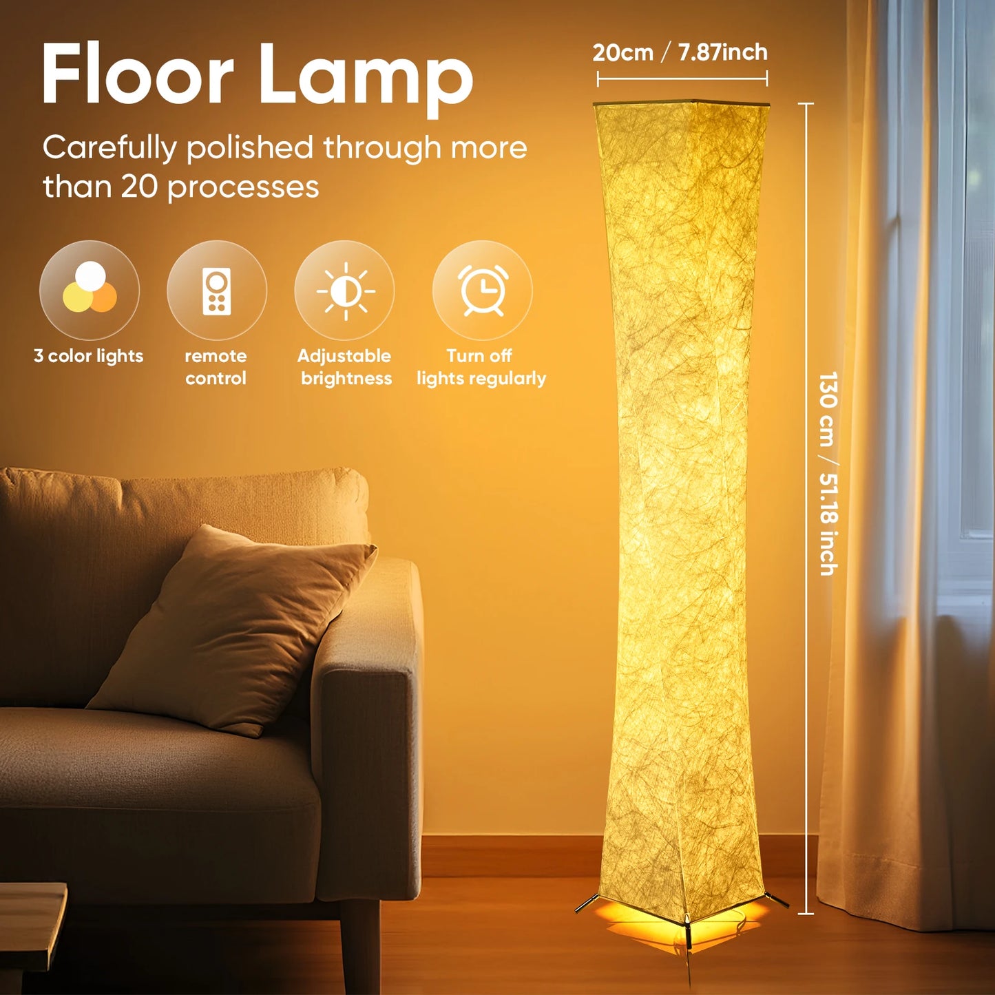 Soft Light Floor Lamp for Living Room Bedroom