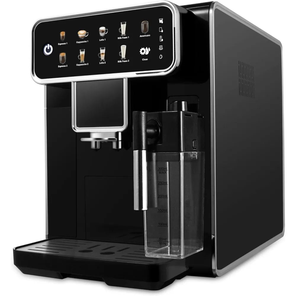 XMSJ Fully Automatic Espresso Machine One Touch Cappuccino Latte Americano