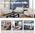 [Best Seller!]3 Piece Living Room Couch Set, Faux Leather Sofa Set, Modern Sofa Couch Set Living Room Furniture (Sofa+Loveseat+C